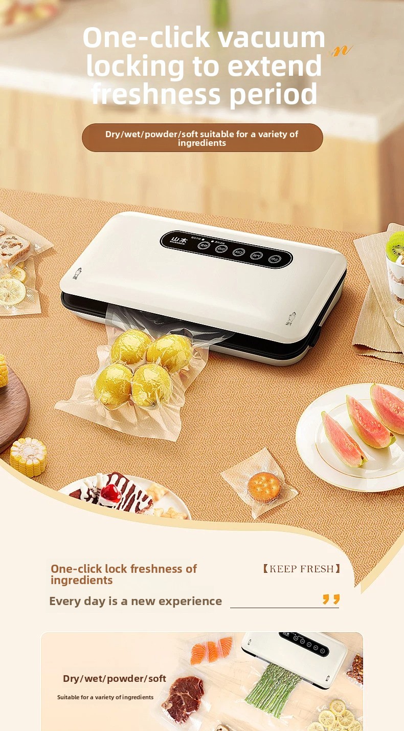 Food Snack - Mini Macchina per Sottovuoto Automatica Domestica