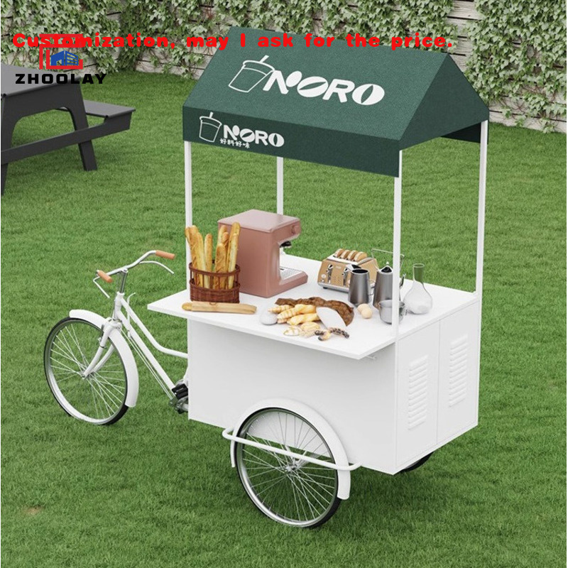Food Snacks With Iron - personalizzato. Stalla del mercato notturno all'aperto