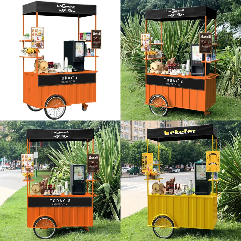 Food Snacks Brands - Carrello Mobile per Alimenti, Furgone Commerciale
