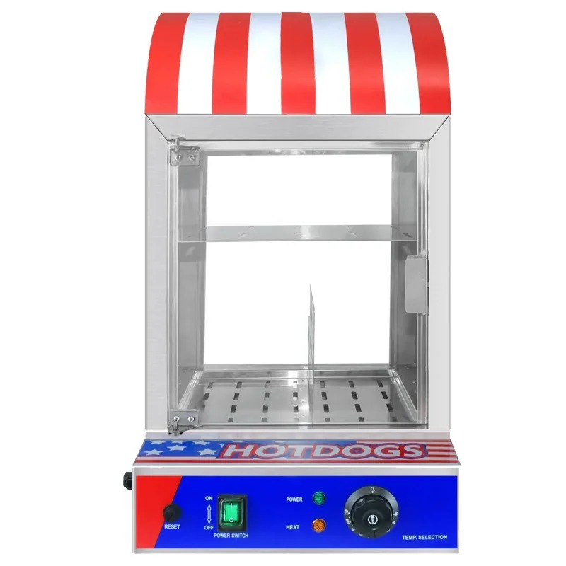 Snacks Food Warmer - Scaldapane Automatico Commerciale per Hot Dog,