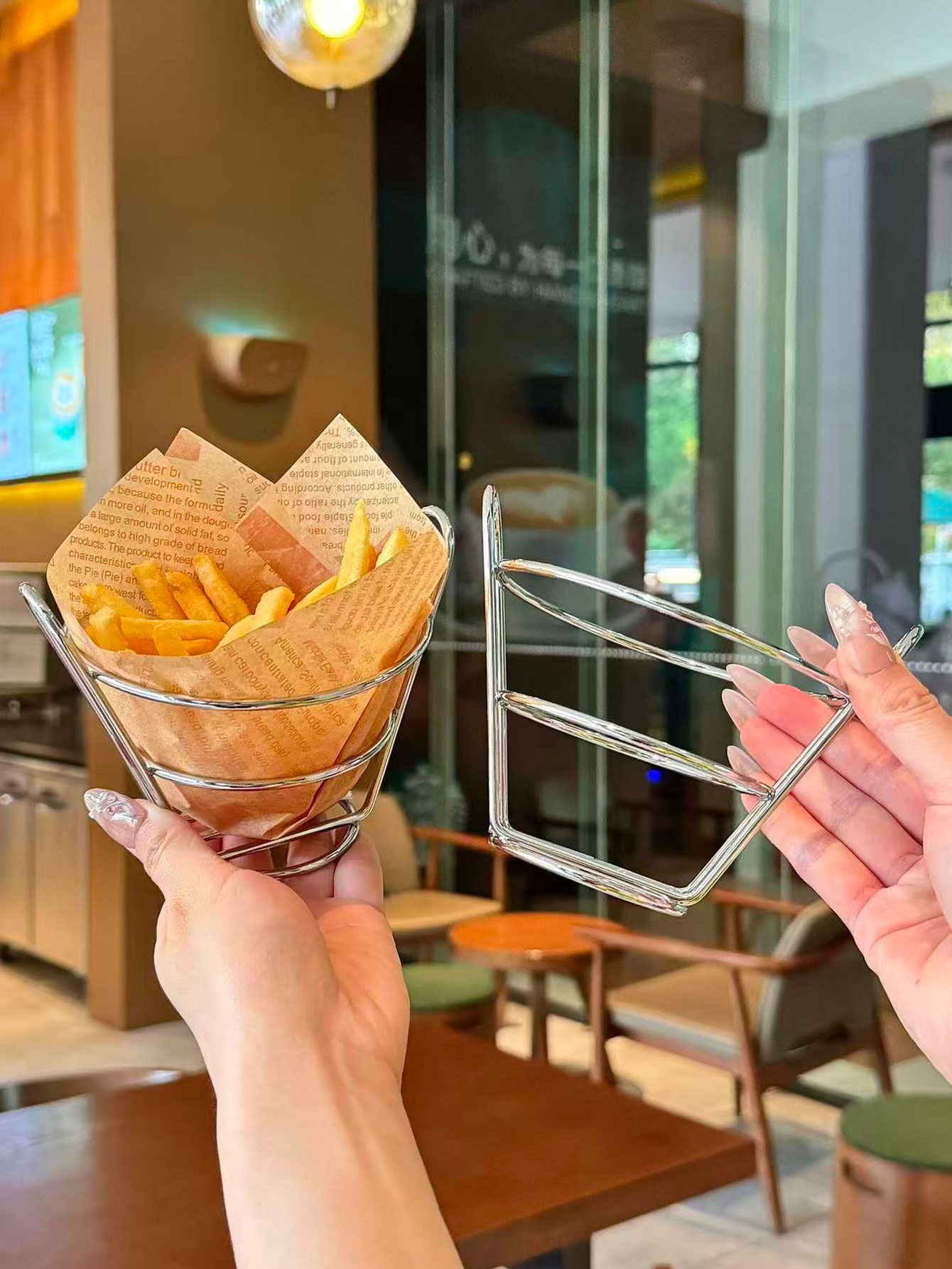 Cestino per Snack in Stile Ame - Food Snacks With Iron recensione e prezzo
