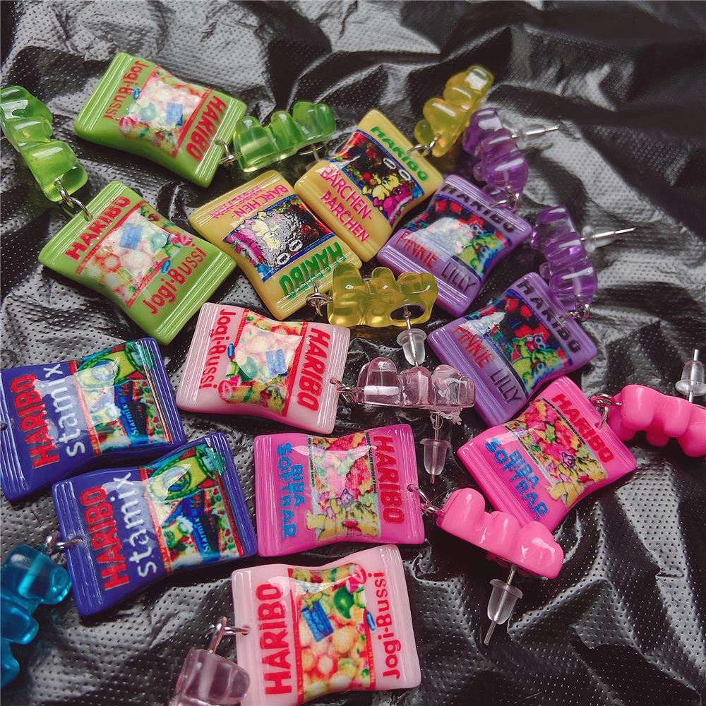 Y2K Mini Candy Bear orecchini  - Food E Snacks recensione e prezzo